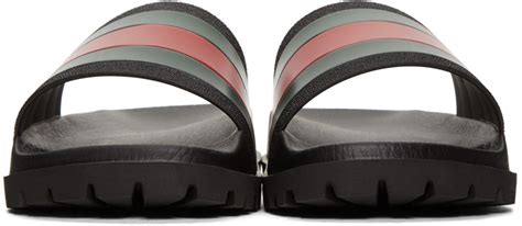 Gucci: Tricolor Pursuit Trek Stripes Sandals 